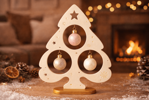 3D Christmas Tree Ornament Holder: A Compact Way to Spread Holiday Cheer
