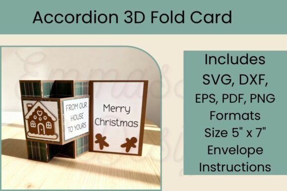 3D Gingerbread House Accordion Card: A Creative Holiday Craft for All
