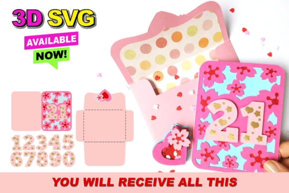 Bringing Spring to Life with a Cherry Blossom Card and Envelope 3D SVG
