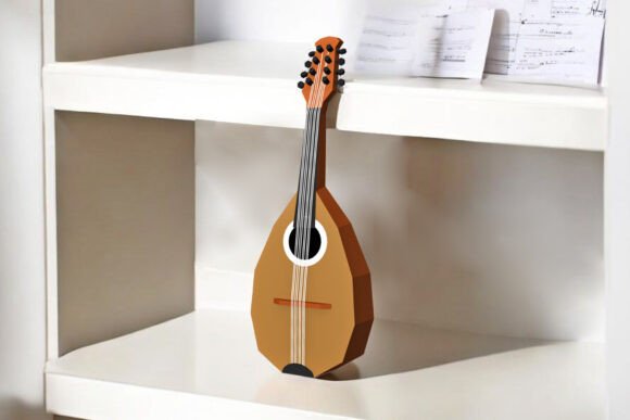 Craft a Stunning 3D Mandolin Model from Paper