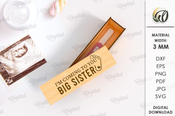 Crafting Personalized Moments with a 3D Pregnancy Test Box Laser Cut Design