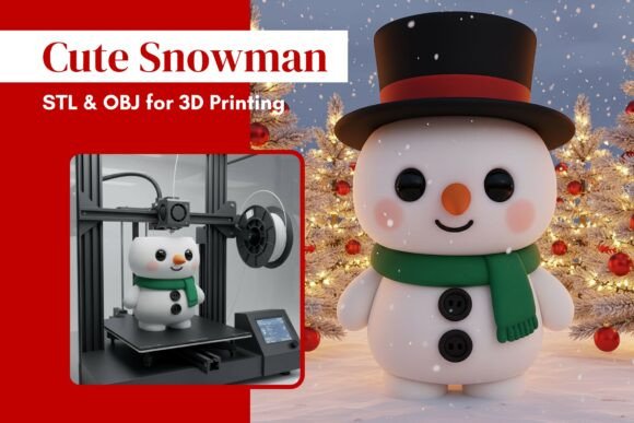 Cute Snowman 3D Print for Holiday Fun