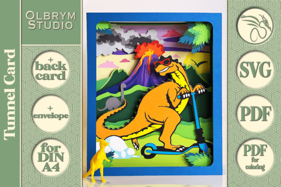 Dinosaur T Rex 3D Tunnel Card SVG: A Strategic Creative Tool for Engaging Experiences