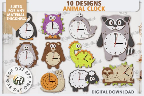 Evaluating the 3D Animal Clocks Laser Cut Bundle for DIY Projects