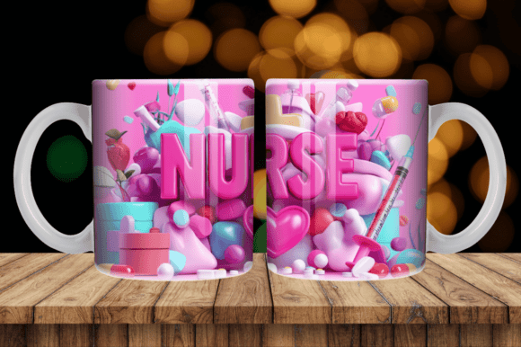 Evaluating the 3D Nurse Mug Tumbler PNG Wrap for Sublimation Projects