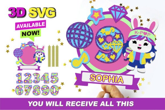 K Pop Shaker Cake Topper 3D SVG: A Creative Solution for Unique Cake Designs