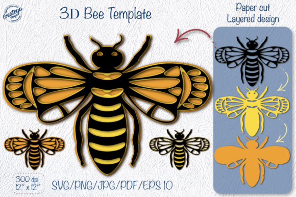 Mastering 3D Paper Bees with Cricut Templates