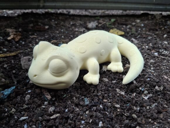 Sleeping Gecko 3D Print Model