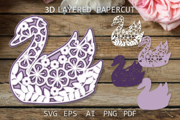 Swan 3D Paper Cut SVG: A Creative Tool for Modern Crafters
