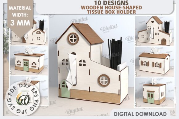 Unlocking Creativity: The Ultimate Guide to 3D House Tissue Box Laser Cut Bundles